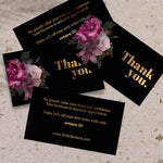 Floral Thank you Business Card - XOXOKristen