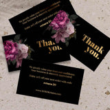 Floral Thank you Business Card - XOXOKristen