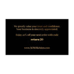 Floral Thank you Business Card - XOXOKristen