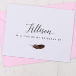 Foiled Feather Card - XOXOKristen