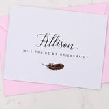 Foiled Feather Card - XOXOKristen