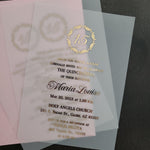 Foiled Quinceanera Invitation with Frame - XOXOKristen