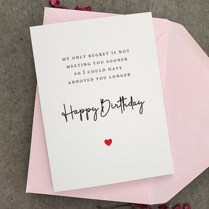 Funny Annoy You Birthday Card - XOXOKristen