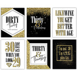 Funny Thirty Birthday Wine Labels - XOXOKristen