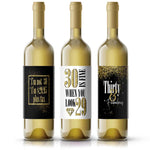 Funny Thirty Birthday Wine Labels - XOXOKristen