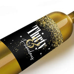 Funny Thirty Birthday Wine Labels - XOXOKristen