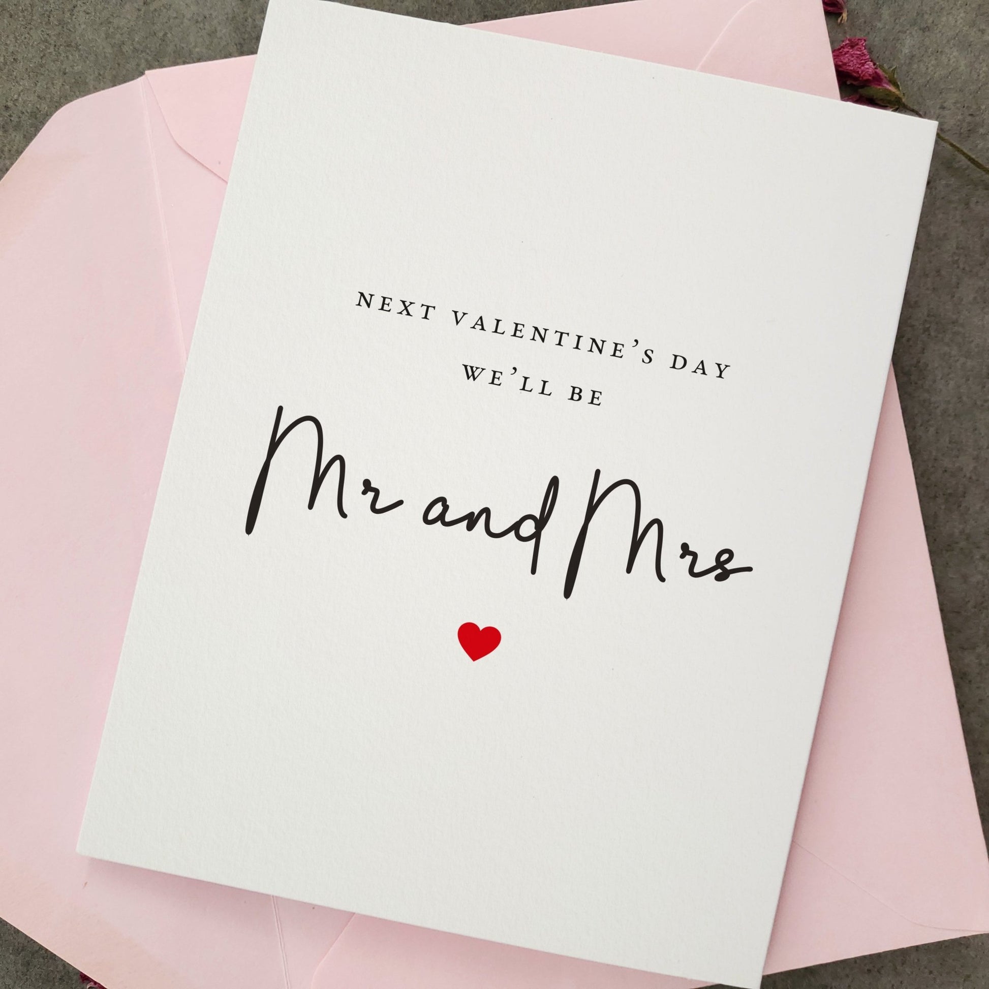 Future Mr and Mrs Valentines Day Card - XOXOKristen