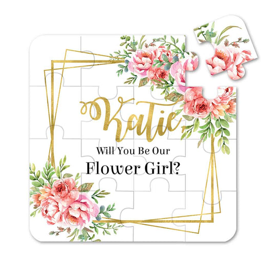 Garden Beauties & Gold Frame Bridesmaid Puzzle - XOXOKristen