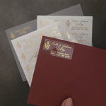 Gold Floral Return Address Label Stickers - XOXOKristen