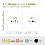 Gold Foil Calendar Save The Date Card - XOXOKristen