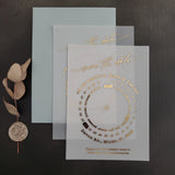 Gold Foil Calendar Save The Date Card - XOXOKristen