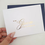 Gold Foiled To my Groom on my Wedding Day Note Card - XOXOKristen
