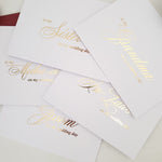 Gold Foiled To my In - laws on my Wedding Day Note Card - XOXOKristen