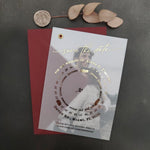 Gold Foiled Vellum Save the Date Card with Custom Photo & Calendar - XOXOKristen