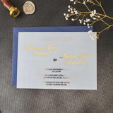 Gold Foiled Vellum Wedding Invitations - XOXOKristen