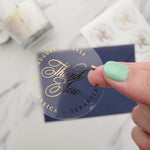 Gold Foiled Wedding Thank you Favor Labels - XOXOKristen
