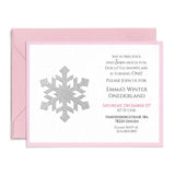 Gold Snowflake Winter Onederland First Birthday Invitation - XOXOKristen