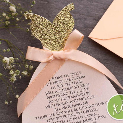 Gown Shaped Proposal Card - XOXOKristen