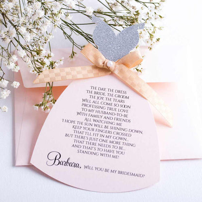 Gown Shaped Proposal Card - XOXOKristen