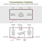 Gradient Gold Foiled Custom Labels - XOXOKristen