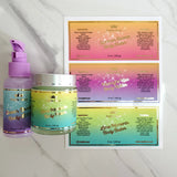 Gradient Gold Foiled Custom Labels - XOXOKristen