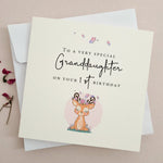 Granddaughter First Birthday Card - XOXOKristen