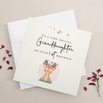 Granddaughter First Birthday Card - XOXOKristen