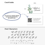 Greenery Wedding QR Website Card - XOXOKristen