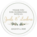 Greenery Wedding Thank you Sticker - XOXOKristen