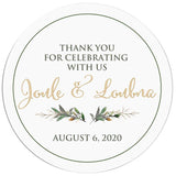 Greenery Wedding Thank you Sticker - XOXOKristen