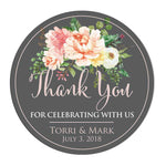 Grey Garden Beauties Wedding Thank you Sticker - XOXOKristen