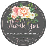 Grey Garden Beauties Wedding Thank you Sticker - XOXOKristen