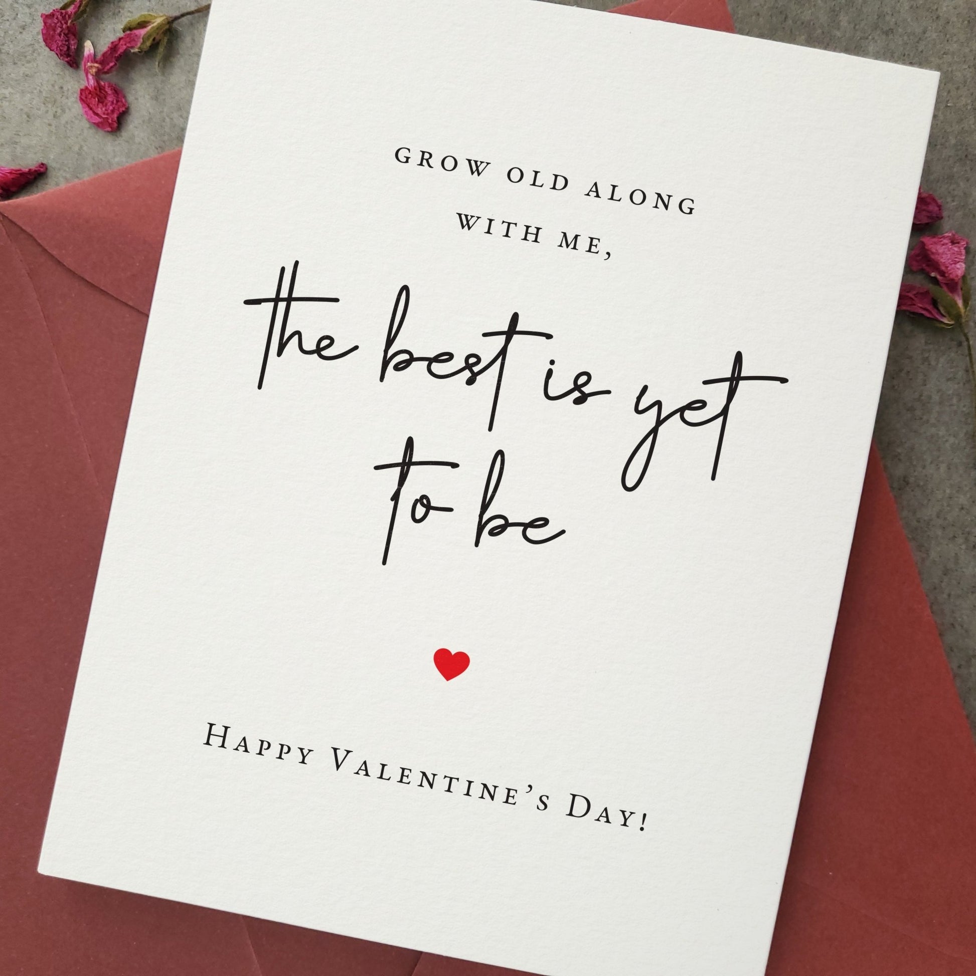 Grow old With me Valenine's Day Card - XOXOKristen