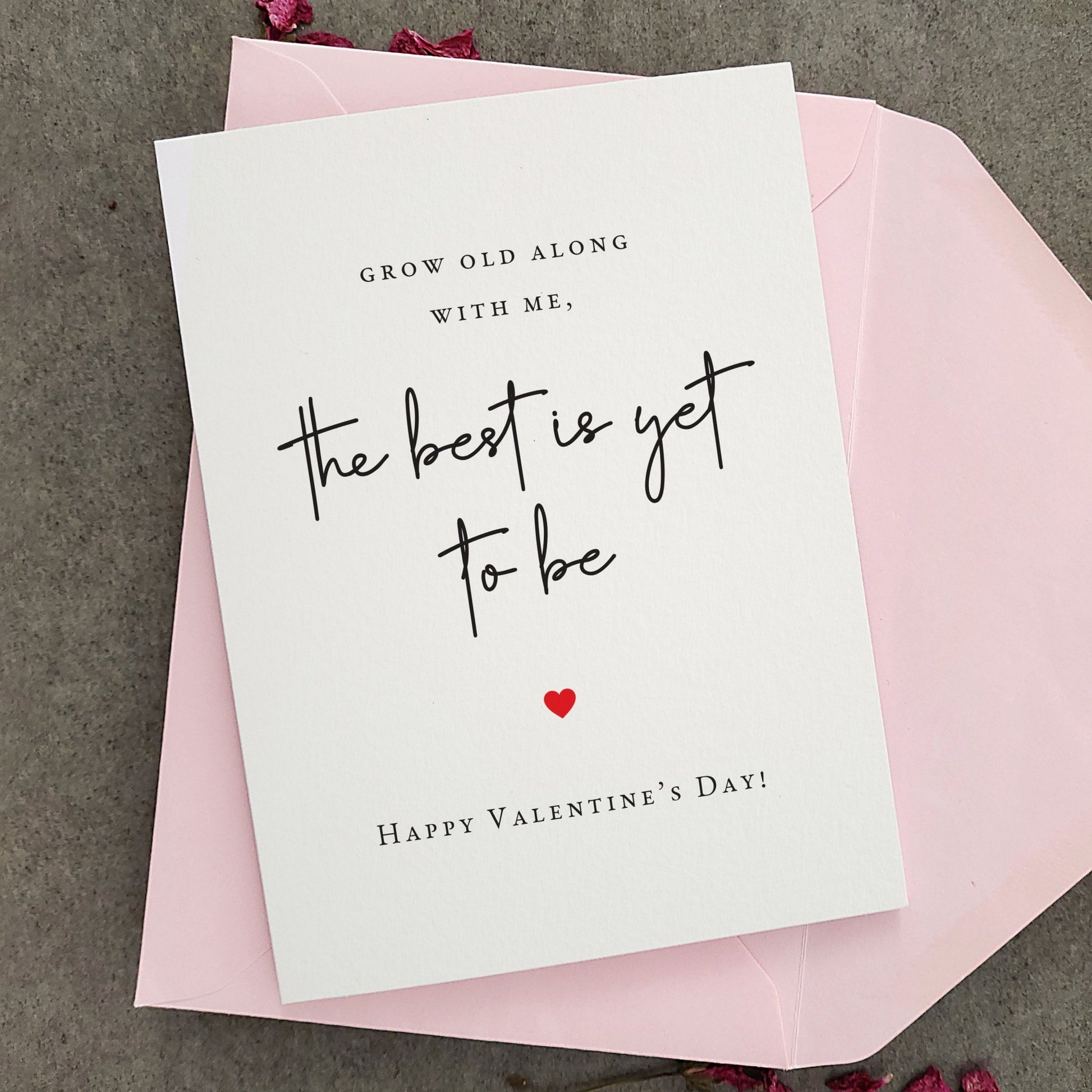 Grow old With me Valenine's Day Card - XOXOKristen