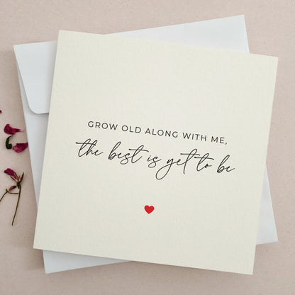 Grow Old With Me Valentines Day Card - XOXOKristen