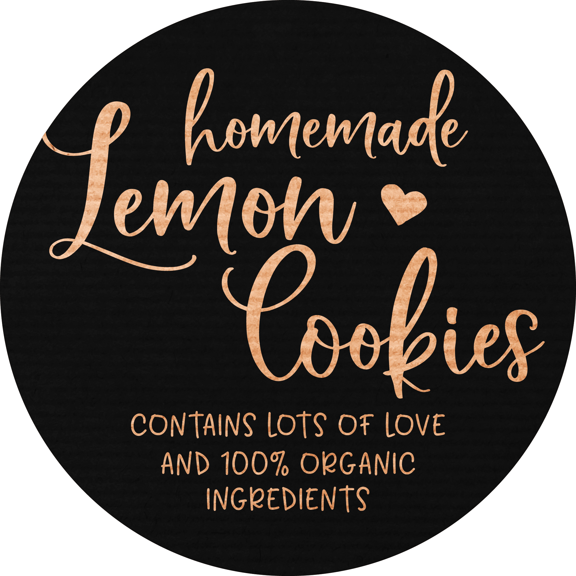 Handmade Lemon Cookies Round Stickers - XOXOKristen