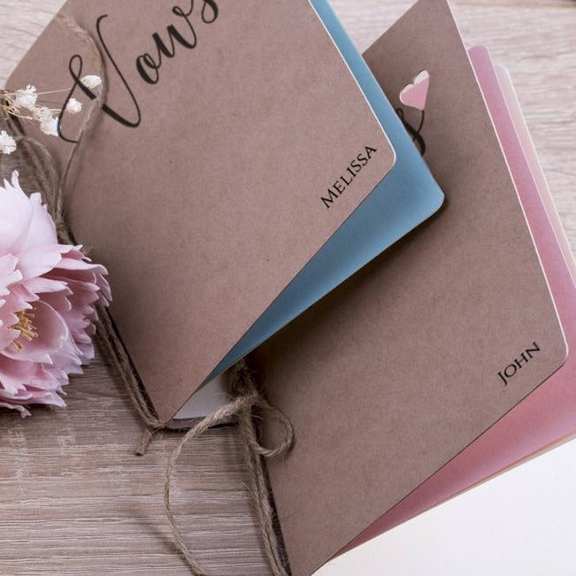 Personalized Vows Booklet