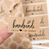 Handmade with Love Personalized Stickers - XOXOKristen