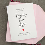 Happily Ever After Newly Engaged Card Engagement Card - XOXOKristen