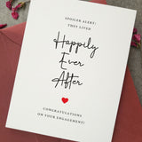 Happily Ever After Newly Engaged Card Engagement Card - XOXOKristen