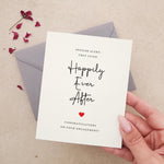 Happily Ever After Newly Engaged Card Engagement Card - XOXOKristen