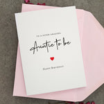 Happy Birthday Card for Auntie to be - XOXOKristen