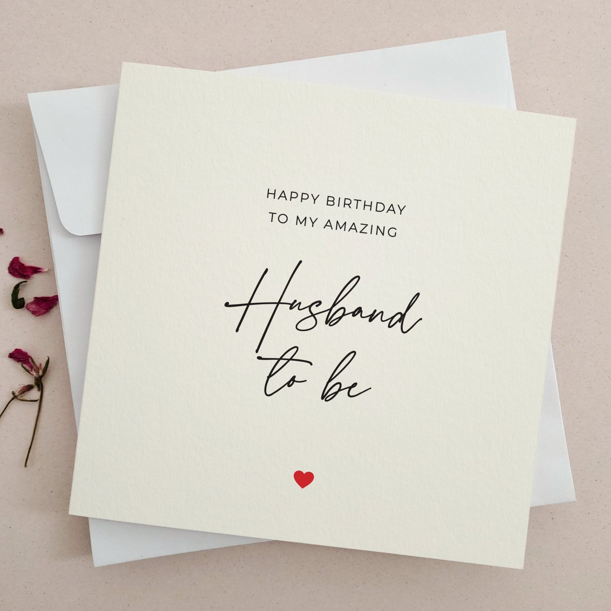 Happy Birthday Card for Husband to be - XOXOKristen