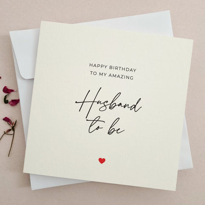 Happy Birthday Card for Husband to be - XOXOKristen