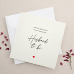 Happy Birthday Card for Husband to be - XOXOKristen