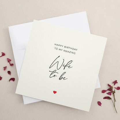 Happy Birthday Card for Wife to be - XOXOKristen