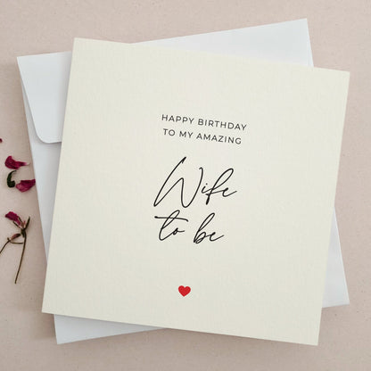Happy Birthday Card for Wife to be - XOXOKristen