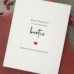 Happy Birthday Card to an Amazing Bestie - XOXOKristen