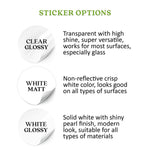 Happy Holidays Clear Sticker with Custom Signature - XOXOKristen