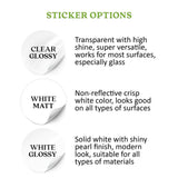Happy Holidays Clear Sticker with Custom Signature - XOXOKristen
